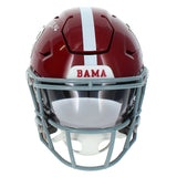 DeVonta Smith Autographed Alabama Crimson Tide Speedflex Midi Helmet Beckett Witnessed