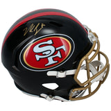 Nick Bosa Autographed San Francisco 49ers Black Rivalries Speed Full Size Helmet Beckett Witnessed