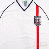 David Beckham Autographed England National Team Score Draw White #7 Jersey Panini