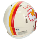 Patrick Mahomes Autographed Kansas City Chiefs RETRO Speed Authentic Helmet Beckett Witnessed