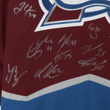 Colorado Avalanche Team Autographed Colorado Avalanche Burgundy Adidas Climalite Authentic Jersey w/22 Stanley Cup Patch Fanatics LE 100