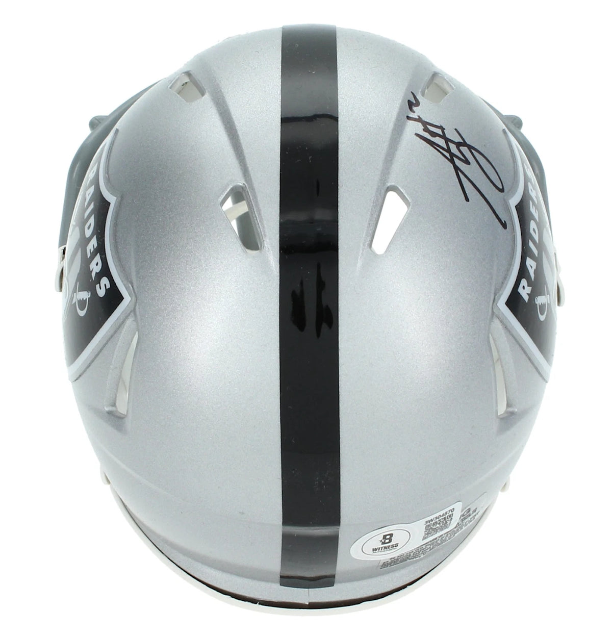 Ashton Jeanty Autographed Las Vegas Raiders Speed Mini Helmet Beckett Witnessed