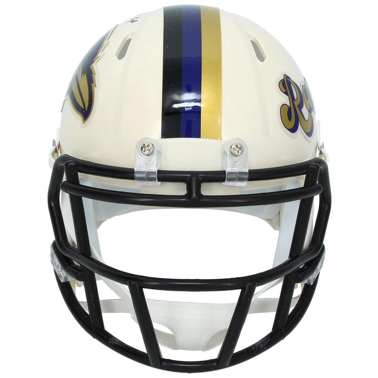 Zay Flowers Autographed Baltimore Ravens RETRO Speed Mini Helmet Beckett Witnessed