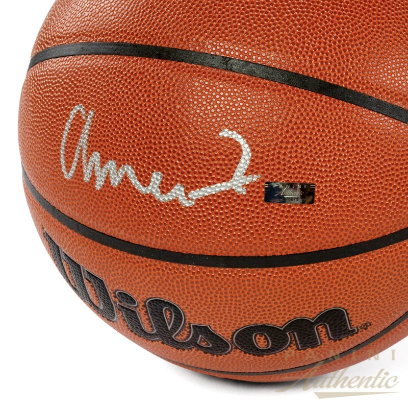 Amen Thompson Autographed Wilson Replica Basketball Panini