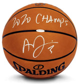 Anthony Davis Autographed/Inscribed "2020 CHAMPS" Spalding Official NBA Basketball UDA