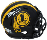 Joe Theismann Autographed/Inscribed "83 NFL MVP" Washington Redskins Eclipse Speed Mini Helmet Beckett Witnessed