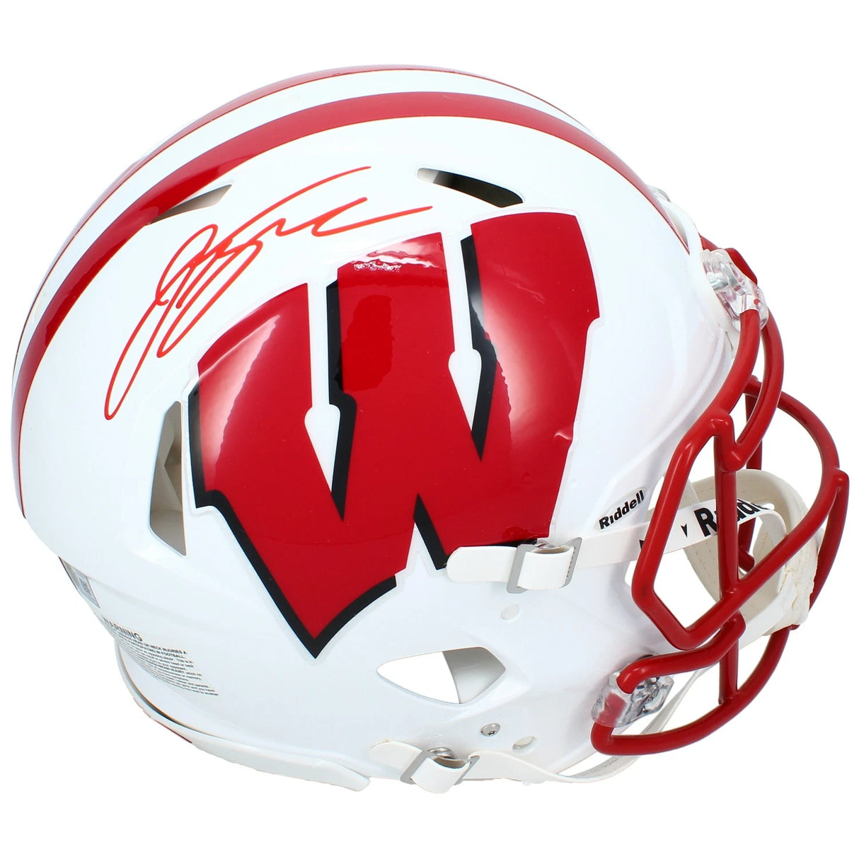 Jonathan Taylor Autographed Wisconsin Badgers Speed Authentic Helmet Beckett Witnessed