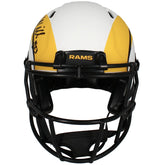 Kyren Williams/Puka Nacua Dual Autographed Los Angeles Rams Speed Lunar Eclipse Authentic Helmet Beckett/Fanatics