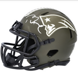Tom Brady Autographed New England Patriots 2022 Salute to Service Speed Mini Helmet Fanatics