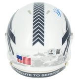 Keon Coleman Autographed Buffalo Bills 2024 Salute To Service Speed Mini Helmet Beckett Witnessed