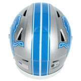 Derrick Moore Autographed Detroit Lions Speedflex Midi Helmet Beckett Witnessed