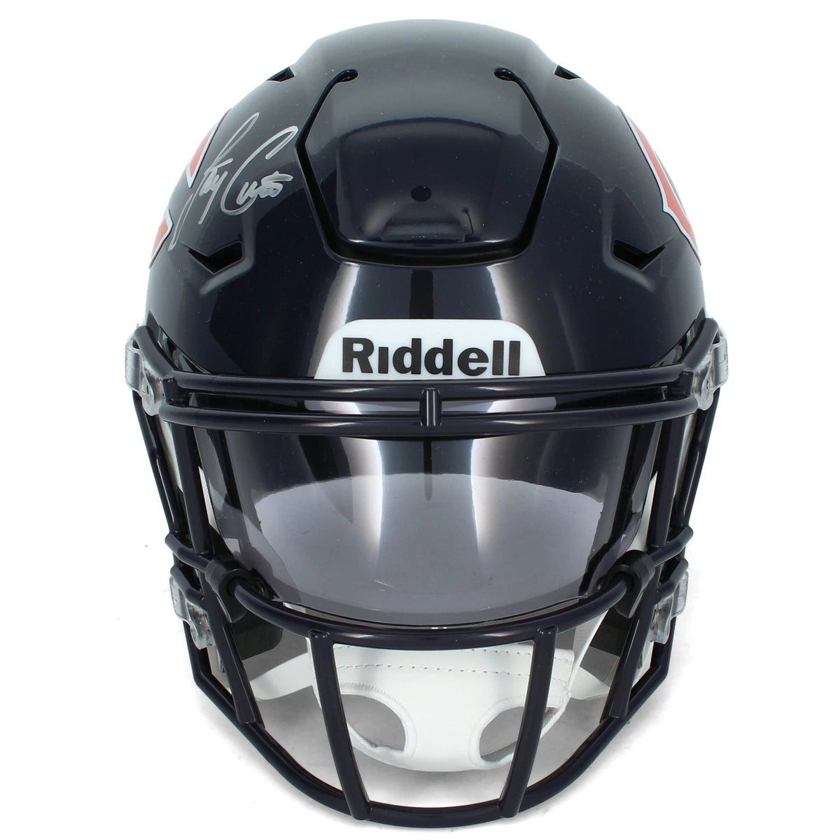 Jay Cutler Autographed Chicago Bears Speedflex Midi Helmet Beckett Witnessed