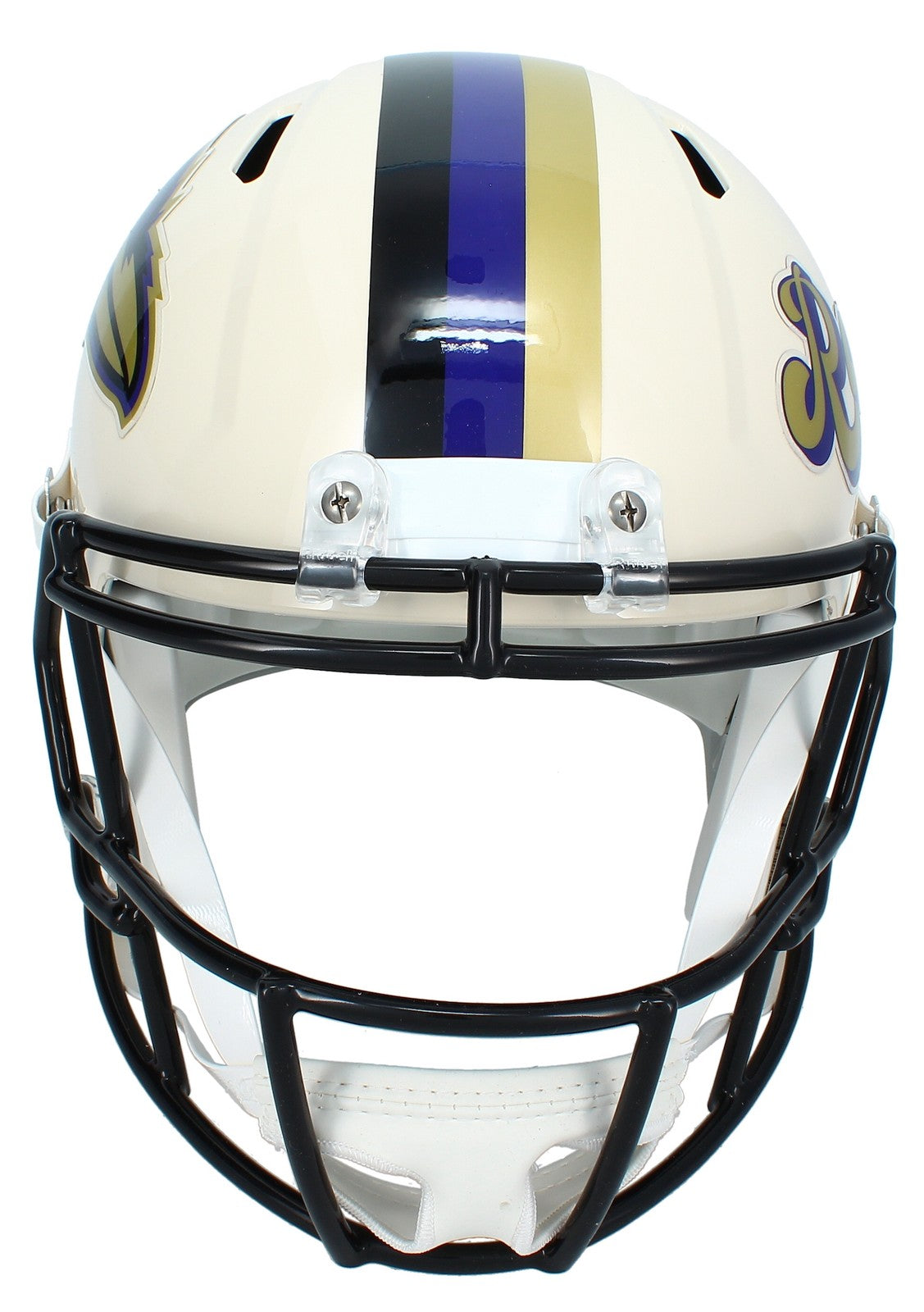 Zay Flowers Autographed Baltimore Ravens RETRO Speed Full Size Helmet Beckett Witnessed