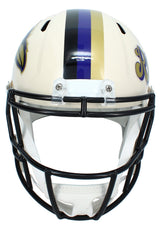 Zay Flowers Autographed Baltimore Ravens RETRO Speed Full Size Helmet Beckett Witnessed