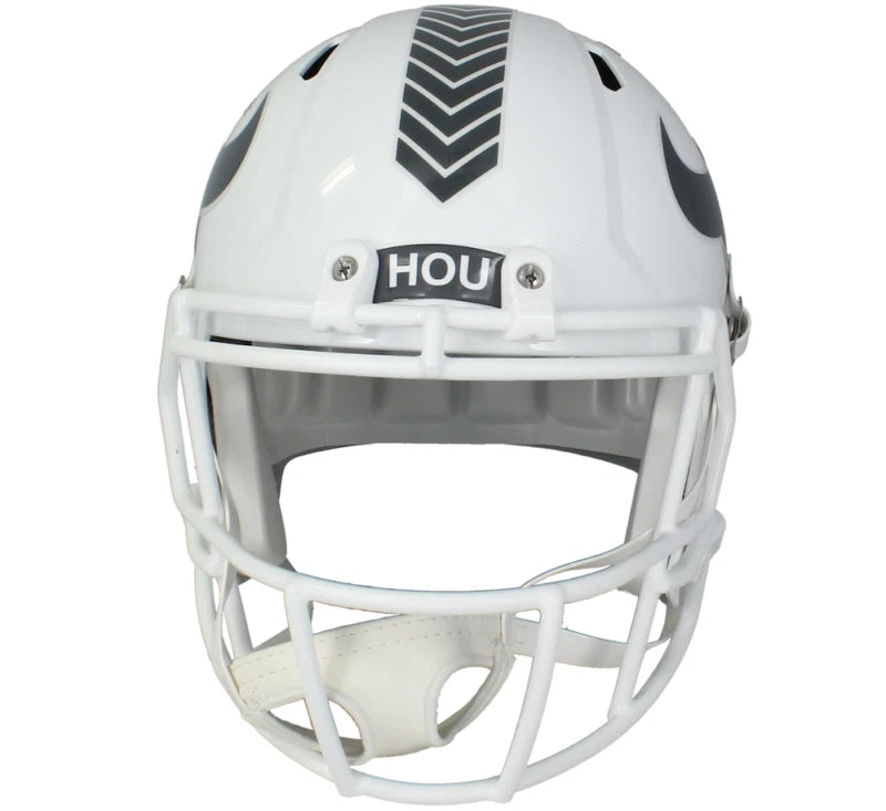 Dalton Schultz Autographed Houston Texans 2024 Salute to Service Speed Full Size Helmet Beckett Witnessed