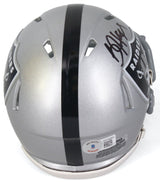 Bo Jackson Autographed Los Angeles Raiders Speed Mini Helmet Beckett Witnessed