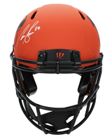 Chase Brown Autographed Cincinnati Bengals RAVE Speed Authentic Helmet Beckett Witnessed