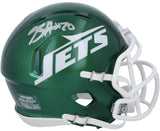 Breece Hall Autographed New York Jets 2024 Speed Mini Helmet Fanatics
