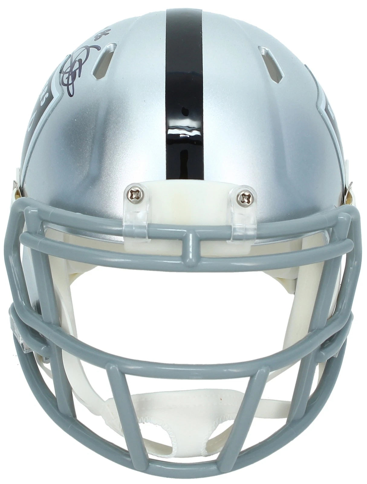 Raghib "Rocket" Ismail Autographed Raiders Speed Mini Helmet Beckett Witnessed