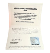 Lebron James Autographed Navy Blue / White Nike LeBron Zoom Soldier Nine Shoe UDA