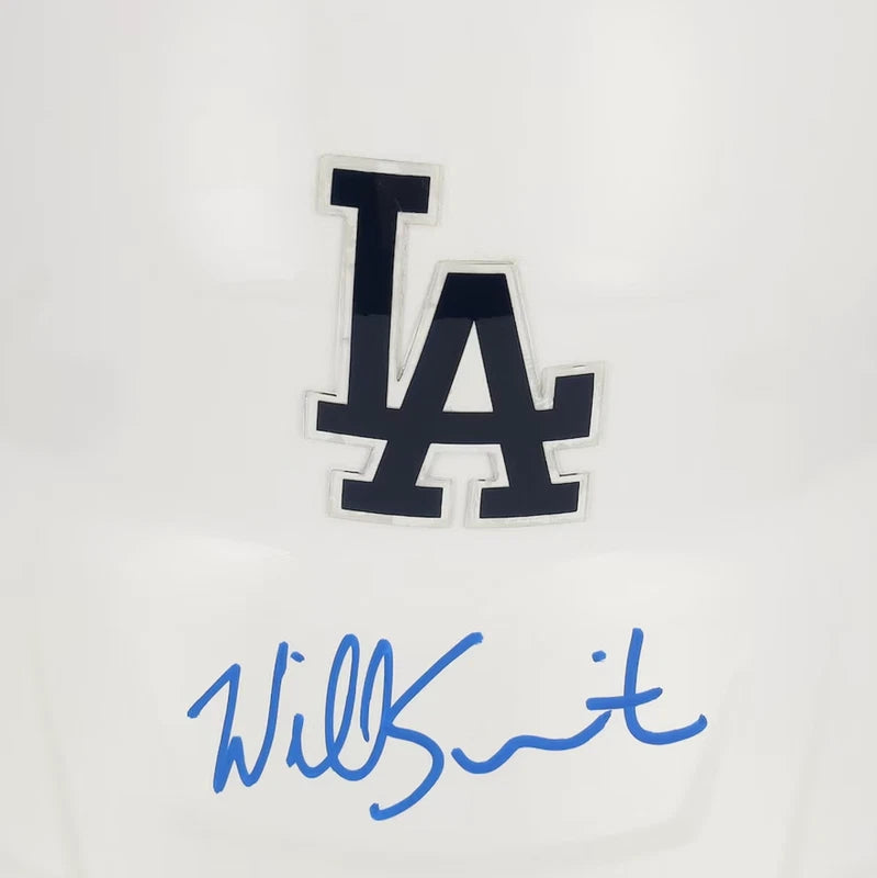 Will Smith Autographed Los Angeles Dodgers Alternate Chrome Replica Batting Helmet Fanatics