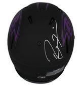 Ray Lewis Autographed Baltimore Ravens Eclipse Speed Authentic Helmet Beckett Witnessed