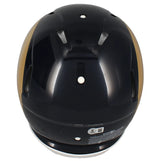 Marshall Faulk Autographed Rams 2006-16 Throwback Speed Authentic Helmet Beckett Witnessed