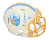 Antonio Gates Autographed Chargers RETRO Speed Mini Helmet Beckett Witnessed