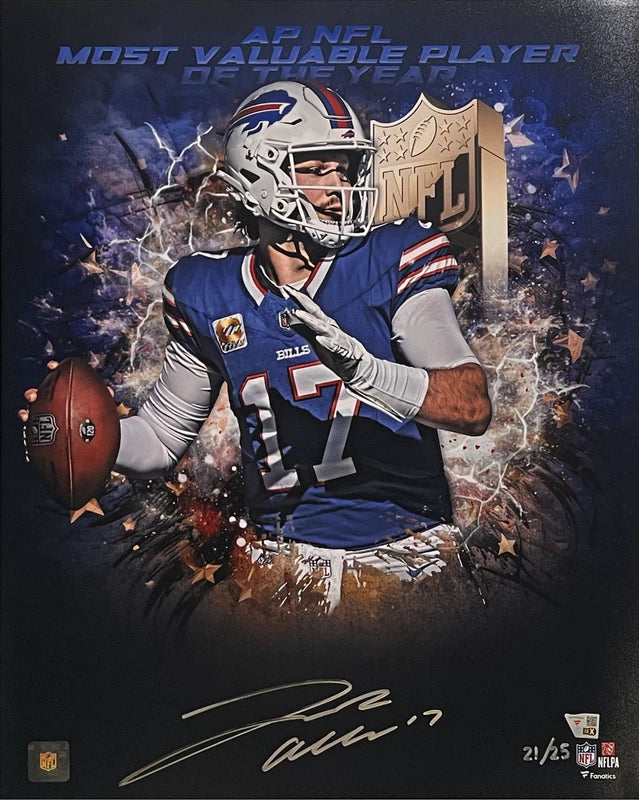 Josh Allen Autographed Buffalo Bills MVP 16" x 20" Photo Collage Fanatics LE 25