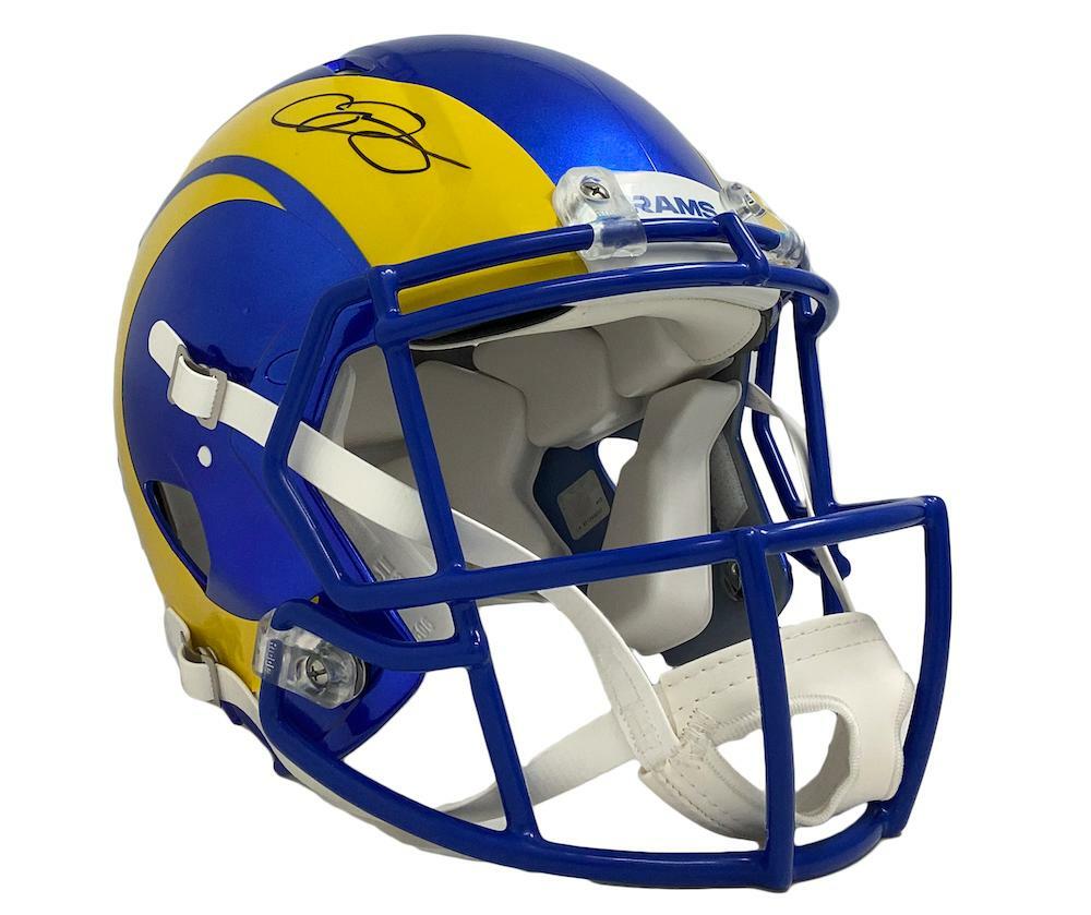Odell Beckham Jr Autographed Los Angeles Rams Speed Authentic Helmet Fanatics