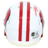 Jonathan Taylor Autographed Wisconsin Badgers Speed Mini Helmet Beckett Witnessed