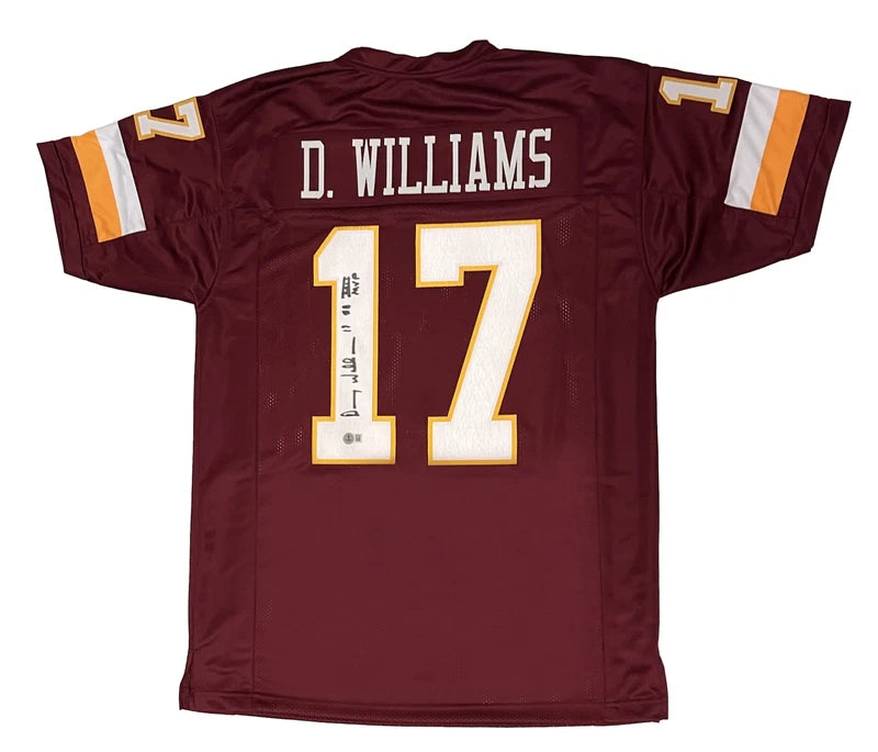 Doug Williams Autographed/Inscribed "SB XIII MVP" #17 Maroon Custom Jersey Beckett Witnessed