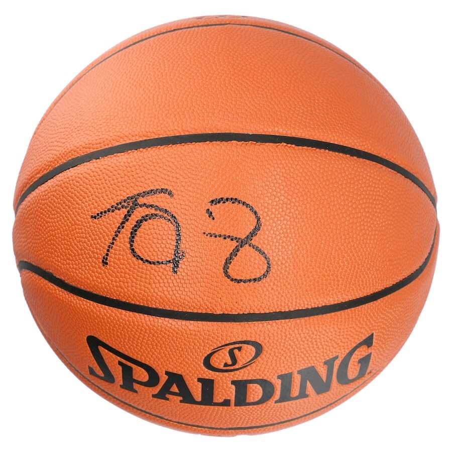KEVIN GARNETT Autographed (in Black) Minnesota Timberwolves Spalding Basketball FANATICS