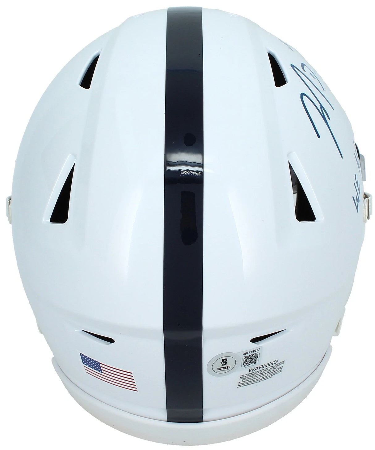 Jahan Dotson Autographed/Inscribed "WE ARE..." Penn St. Nittany Lions Speedflex Midi Helmet Beckett Witnessed