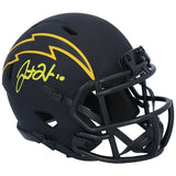 JUSTIN HERBERT Autographed Los Angeles Chargers Speed Eclipse Mini Helmet FANATICS
