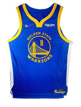 KLAY THOMPSON Autographed Golden State Warriors Blue 2021-22 Nike Diamond Swingman Jersey FANATICS