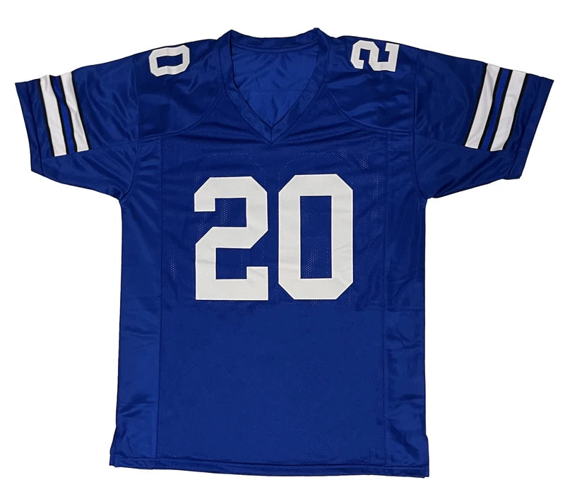 Mel Renfro Autographed/Inscribed "HOF '86" #20 Royal Blue Throwback Custom Jersey Beckett Witnessed