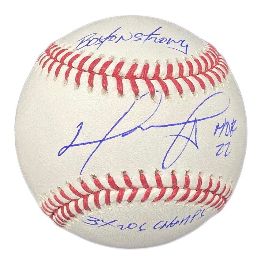 DAVID ORTIZ Autographed/Multi-Inscribed Official MLB Baseball FANATICS LE 34