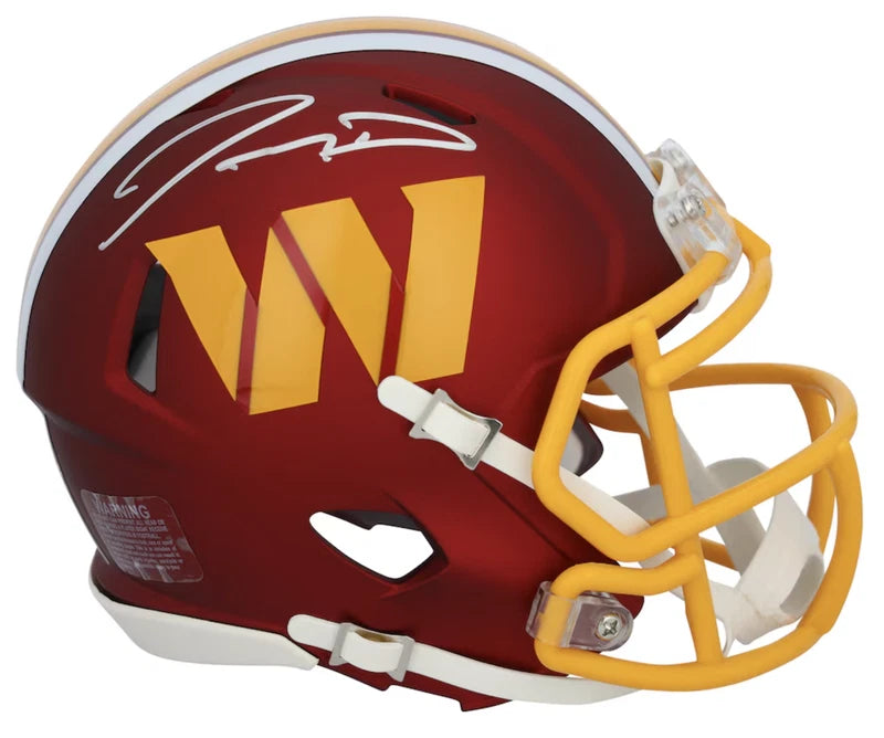 Jayden Daniels Autographed Washington Commanders 2025 Alternate Speed Mini Helmet Fanatics
