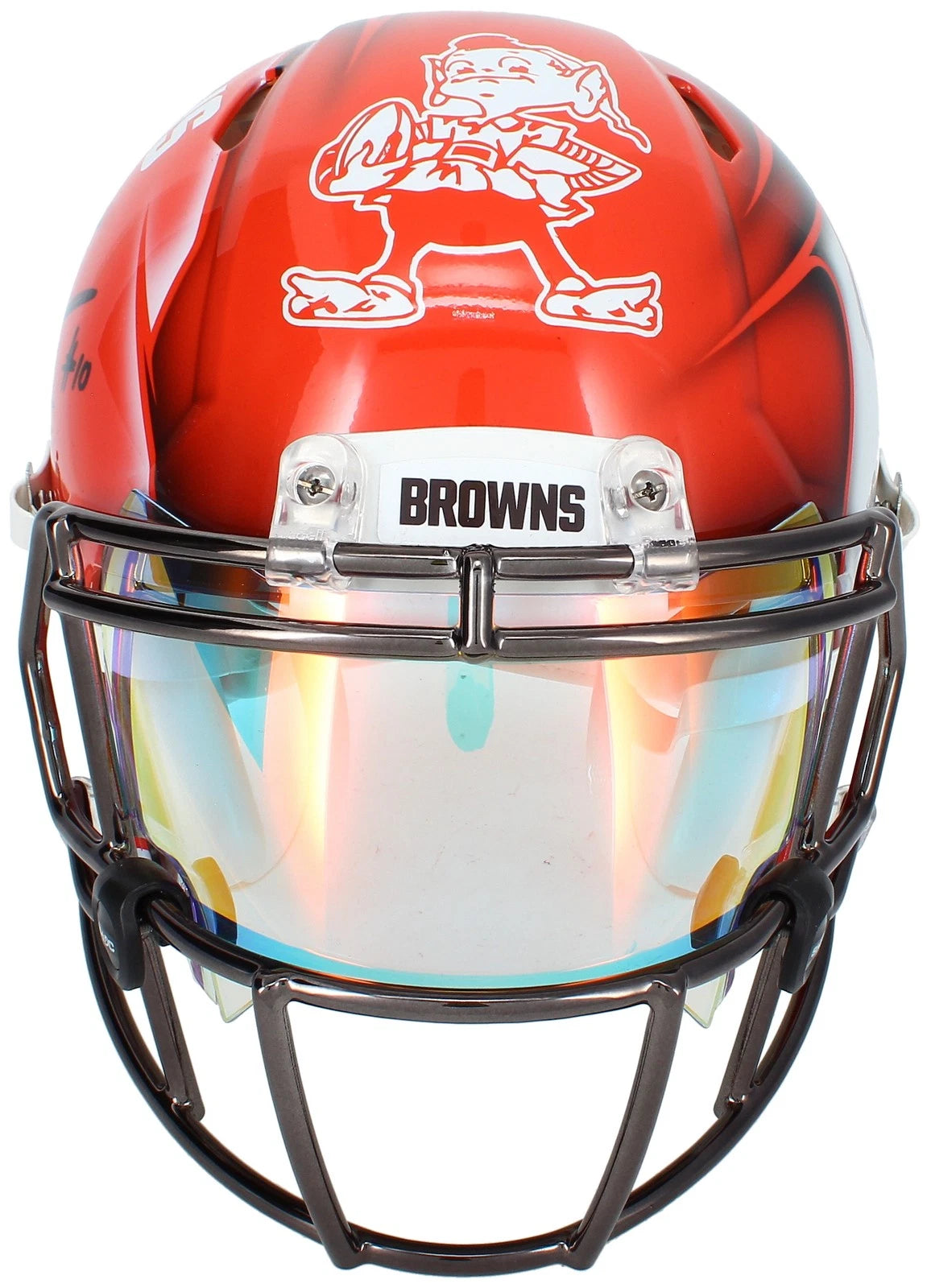 Quinshon Judkins Autographed Cleveland Browns Custom Painted Speed Authentic Helmet LE 1/1 Fanatics