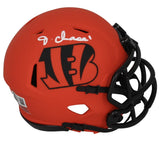 Ja'Marr Chase Autographed Cincinnati Bengals RAVE Speed Mini Helmet Beckett Witnessed