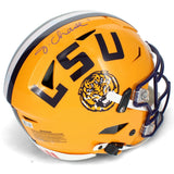 Ja'Marr Chase Autographed LSU Tigers Speedflex Authentic Helmet Beckett Witnessed