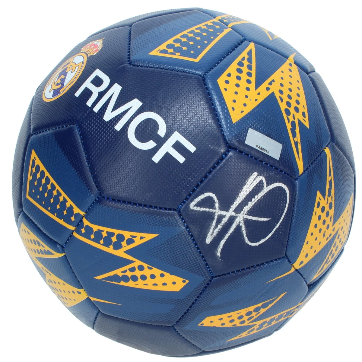 Kylian Mbappe Autographed 2026 Real Madrid Navy Soccer Ball Panini
