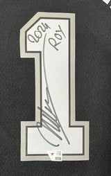Victor Wembanyama Autographed/Inscribed "2024 ROY" San Antonio Spurs Black Nike Icon Swingman Jersey Fanatics