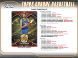 2024/25 Topps Chrome Mega NBA Basketball 8-Pack Monster Box Factory Sealed (7PK/BX, 6CDS/PK)