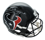 Jayden Higgins Autographed Houston Texans Speed Full Size Helmet Beckett Witnessed