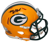 MarShawn Lloyd Autographed Green Bay Packers Speed Mini Helmet Beckett Witnessed