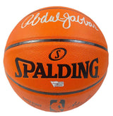 KAREEM ABDUL-JABBAR Autographed Spalding Silver Series Basketball FANATICS