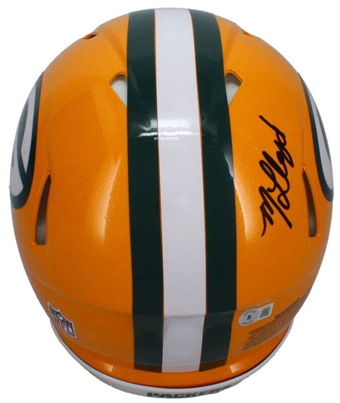 MarShawn Lloyd Autographed Green Bay Packers Speed Authentic Helmet Beckett Witnessed
