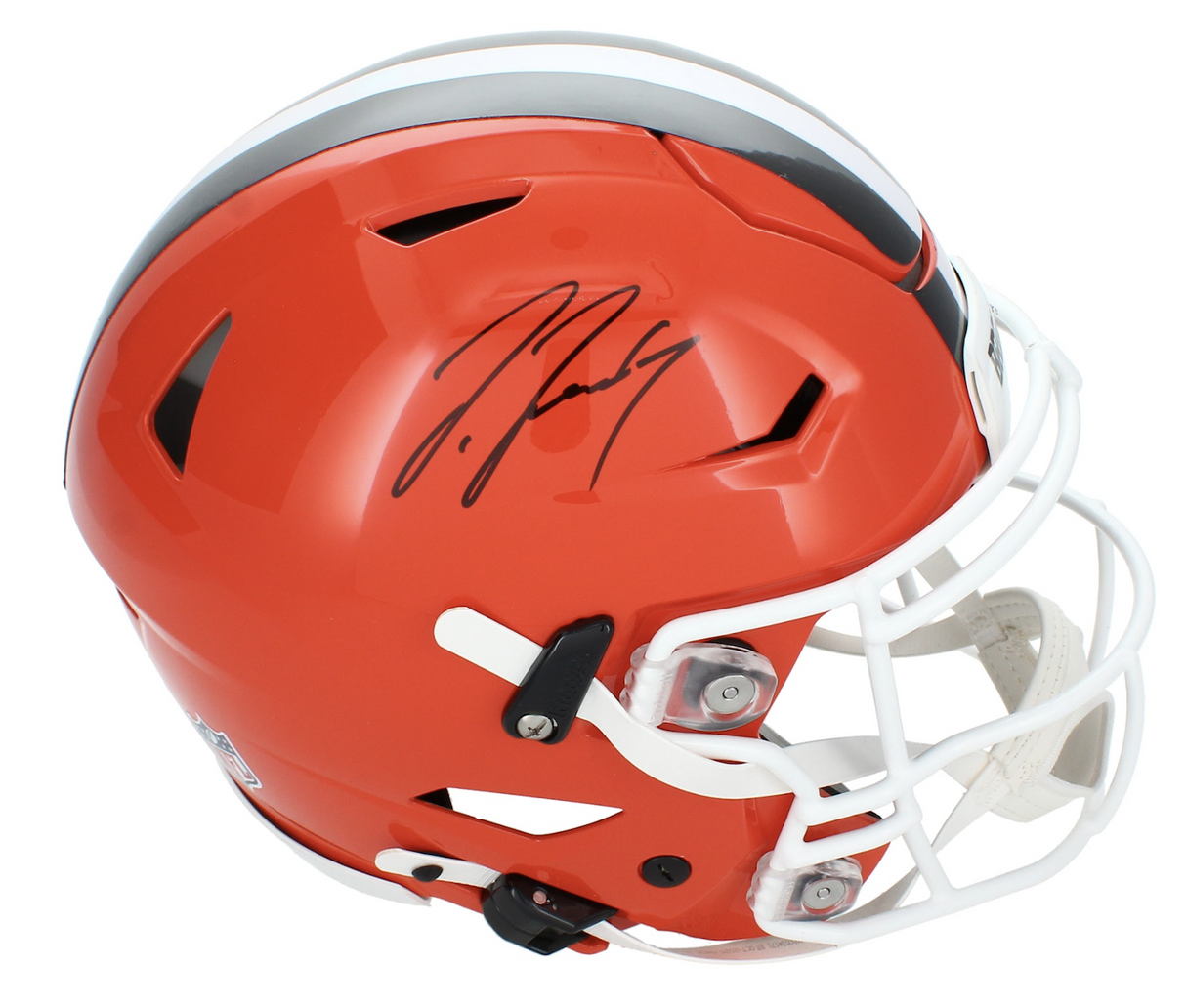 Jerry Jeudy Autographed Cleveland Browns Speedflex Authentic Helmet Beckett Witnessed